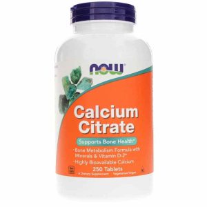 Calcium Citrate Tablets, 250 Tablets, by NOW Foods