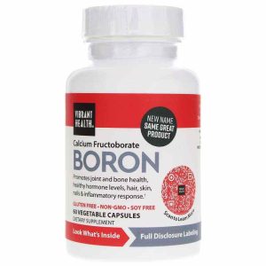 Calcium Fructoborate Boron, 60 Veg Capsules, by Vibrant Health
