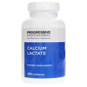 Calcium Lactate, 100 Capsules, by Progressive Labs