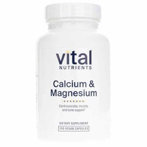 Calcium & Magnesium, 100 Capsules, by Vital Nutrients