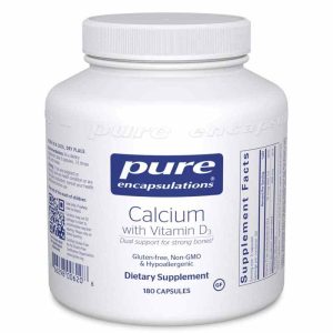 Calcium with Vitamin D3, 180 Capsules, by Pure Encapsulations