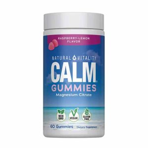 Calm Gummies Raspberry-Lemon, 120 Gummies, by Natural Vitality