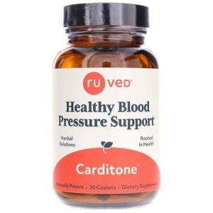 Carditone Healthy Blood Pressure Support, 30 Caplets, by RUVED
