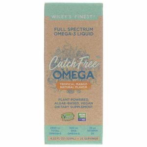 CatchFree Omega-3 Liquid Vegan, 4.23 Oz, by Wiley's Finest
