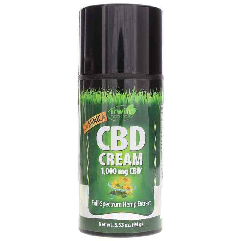 CBD Cream 1000 Mg with Arnica, 3.33 Oz, by Irwin Naturals