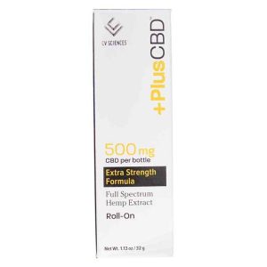 CBD Oil Hemp Roll-On 500 Mg Extra Strength, 1 Oz, by PlusCBD Oil