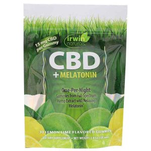 CBD + Melatonin Gummies, 30 Gummies, by Irwin Naturals