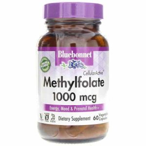 CellularActive Methylfolate 1000 Mcg, 60 Veg Capsules, by Bluebonnet