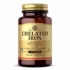 Chelated Iron, 100 Tablets, by Solgar