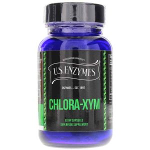 Chlora-Xym Superfood, 62 Capsules, by U.S. Enzymes