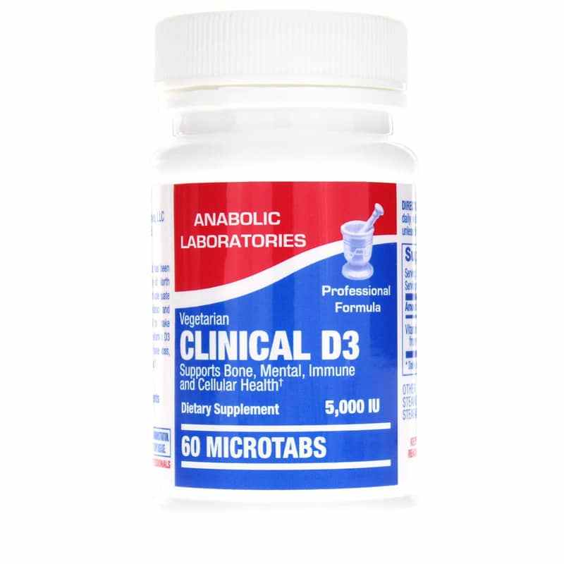 Clinical D3 5000 IU, 60 Tablets, by Anabolic Laboratories