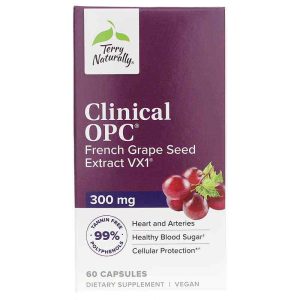 Clinical OPC 300 Mg French Grape Seed Extract, 60 Capsu, by Terry Naturally