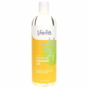 Coconut Oil, Fractionated and 100% Pure, 16 Oz, by Life Flo