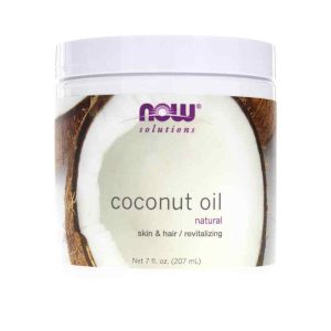 Coconut Oil Natural, 7 Oz, by NOW Foods