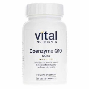CoEnzyme Q10 100 Mg, 60 Veg Capsules, by Vital Nutrients