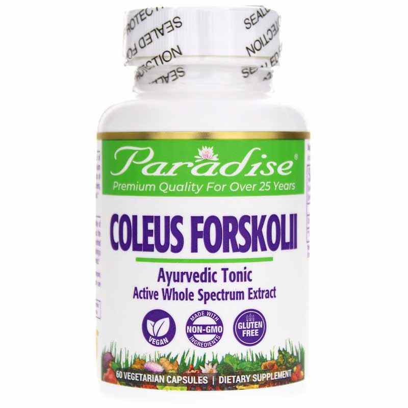 Coleus Forskolii, 60 Veg Capsules, by Paradise Herbs