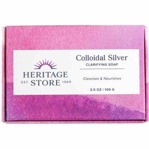Colloidal Silver Soap Bar, 3.5 Oz, by Heritage Store