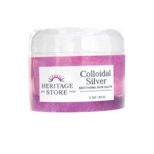 Colloidal Silver Soothing Skin Salve, 2 Oz, by Heritage Store