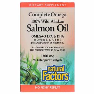 Complete Omega Wild Alaskan Salmon Oil 1300 Mg, 90 Softg, by Natural Factors