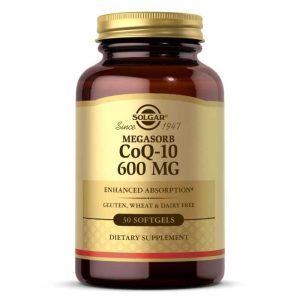 CoQ-10 600 Mg Megasorb, 30 Softgels, by Solgar