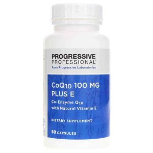 CoQ10 100 Mg Plus E, 60 Capsules, by Progressive Labs