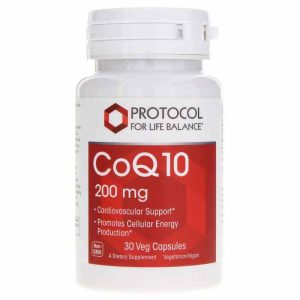 CoQ10 200 Mg, 30 Veg Capsules, by Protocol For Life Balance