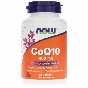 CoQ10 400 Mg, 60 Softgels, by NOW Foods