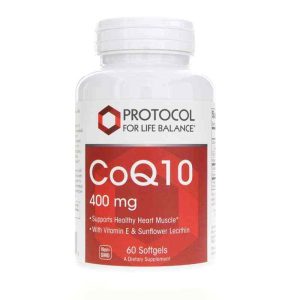 CoQ10 400 Mg, 60 Softgels, by Protocol For Life Balance