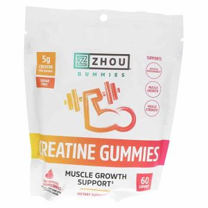 Creatine Gummies, 60 Gummies, by Zhou Nutrition
