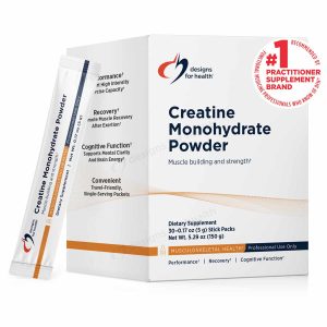 Creatine Monohydrate Powder Stick Packs, by Designs For Health