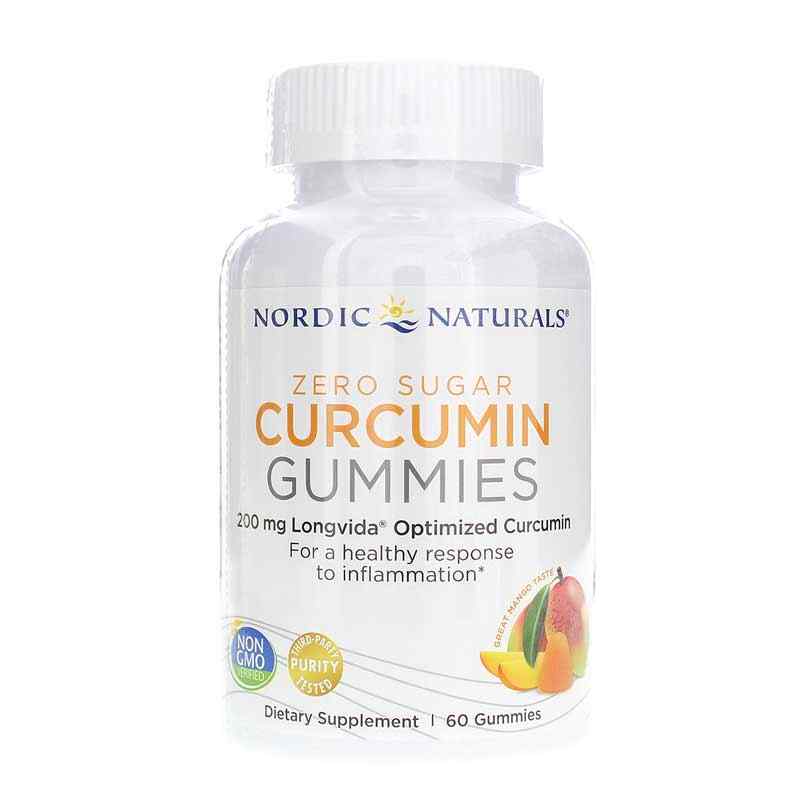 Curcumin Gummies Zero Sugar, 60 Gummies, by Nordic Naturals