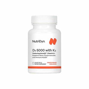 D3 5,000 with K2, 60 Softgels, by NutriDyn