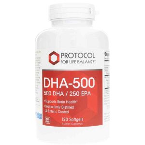 DHA-500, 120 Softgels, by Protocol For Life Balance