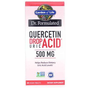Dr. Formulated Quercetin Drop Uric Acid, 60 Vegan Tablets, by Garden of Life