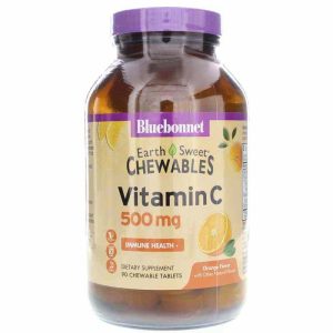 Earth Sweet Chewables Vitamin C 500 Mg, 90 Chewable Table, by Bluebonnet