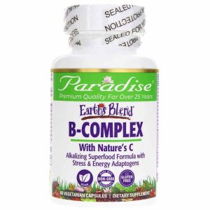 Earth's Blend B-Complex, 60 Veg Capsules, by Paradise Herbs