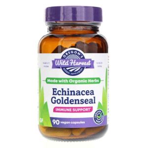 Echinacea Goldenseal, 90 Vegan Capsules, by Oregons Wild Harvest