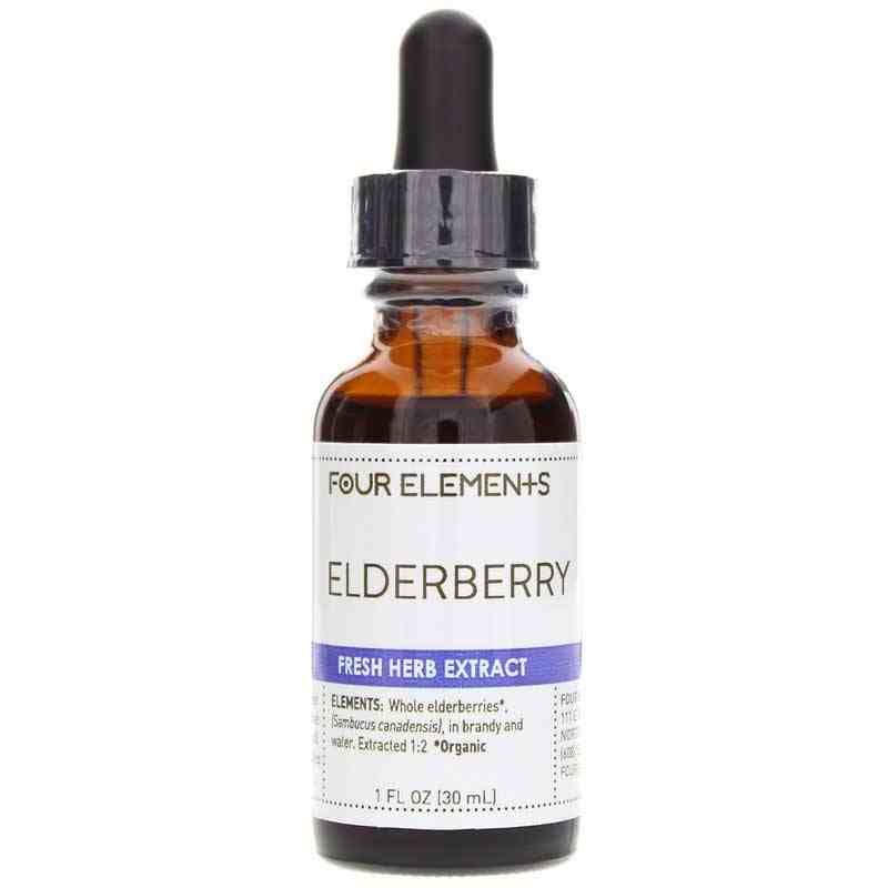 Elderberry Fresh Herb Extract, 1 Oz, by Four Elements