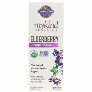 Elderberry Immune Syrup, 6.59 Oz, by Garden of Life mykind Organics