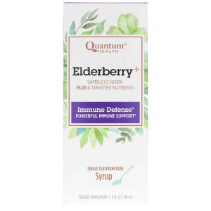 Elderberry+ Immune Defense Syrup, 4 Oz, by Quantum Health