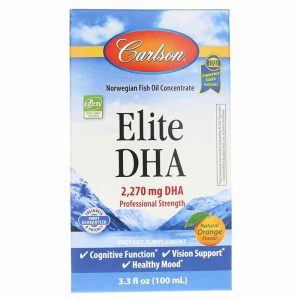 Elite DHA Liquid, 3.3 Oz, by Carlson Labs