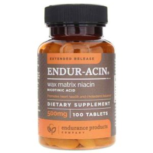 ENDUR-ACIN Wax Matrix Niacin 500 Mg, 100 Tablets, by Endurance Products