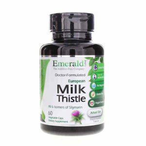 European Milk Thistle, 60 Veg Capsules, by Emerald
