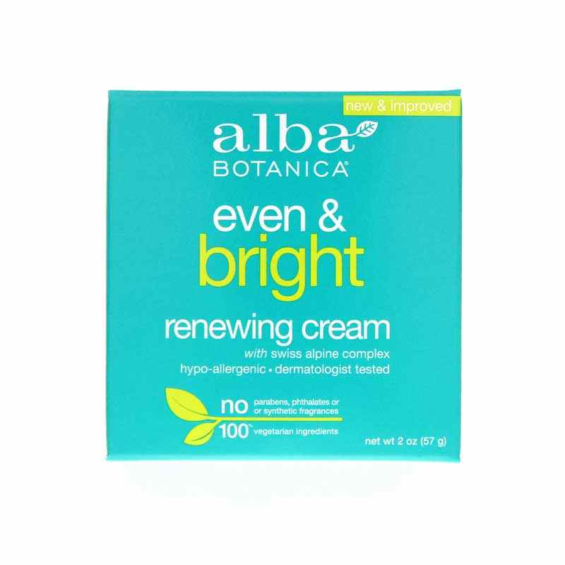 Even & Bright Renewing Cream, 2 Oz, by Alba Botanica
