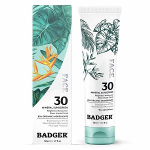 Face Mineral Sunscreen SPF 30, 1.7 oz, by Badger