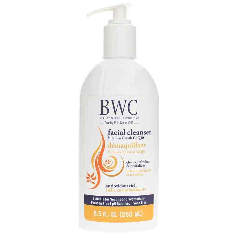 Facial Cleanser Vitamin C with CoQ10, 8.5 Oz, by BWC Organics