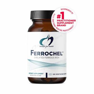Ferrochel Iron Chelate, 120 Veg Capsules, by Designs For Health