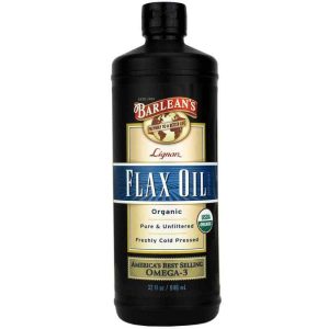 Flax Oil with Preserved Lignans, by Barleans Organic Oils