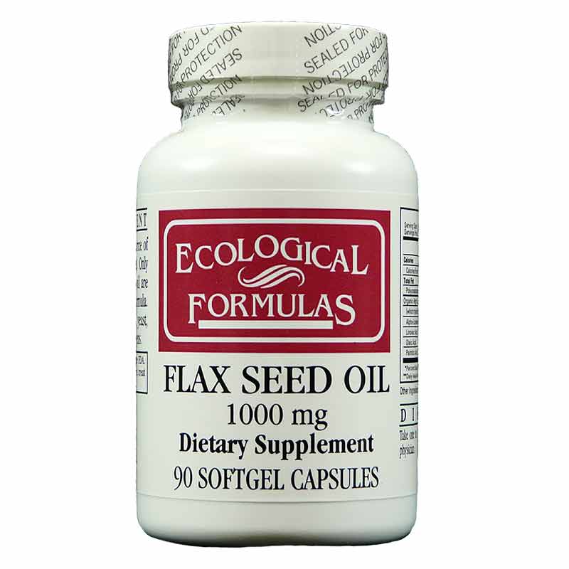 Flax Seed Oil 1000 Mg, 90 Softgels, by Ecological Formulas