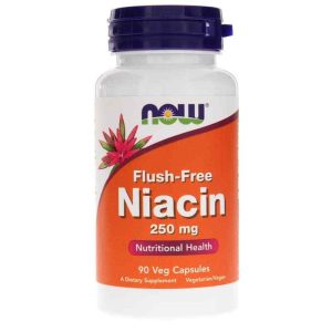 Flush-Free Niacin 250 Mg, 90 Veg Capsules, by NOW Foods